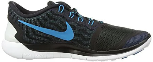 Nike Men's Free 5.0 Black/Blue Lagoon/Dk Elctrc Bl Running Shoe 11.5 Men US