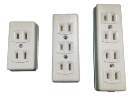 OMNI Spring Type Outlet Socket 10A 220V (2 Gang, 3 Gang, 4 Gang) for Electronics Appliances | STO-002 STO-003 STO-004