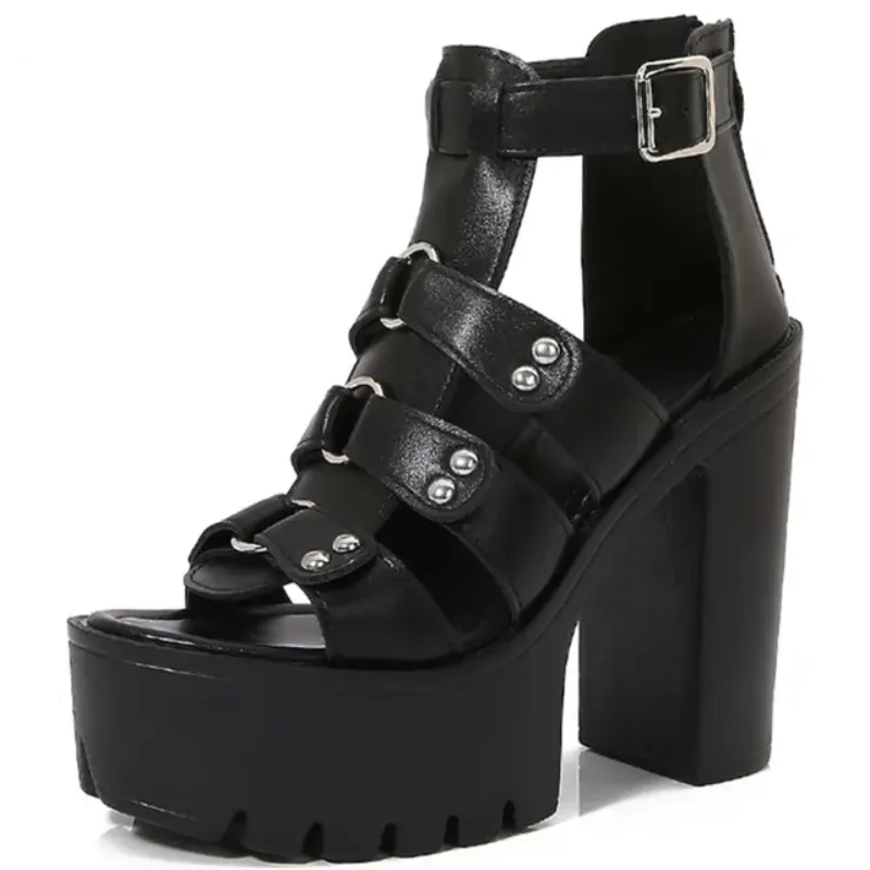 Panthera Peep Sexy Platform Heels