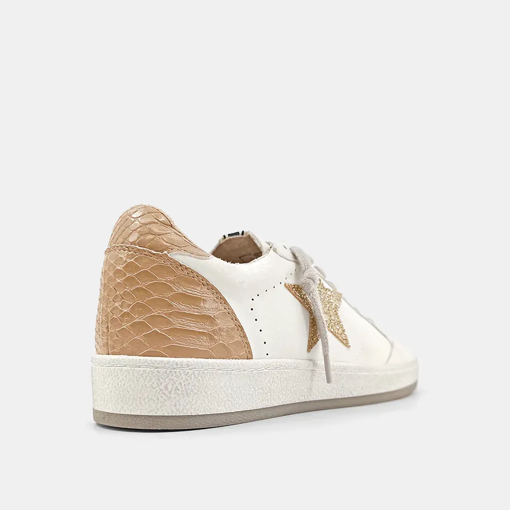 Paz Sneaker Gold Snake