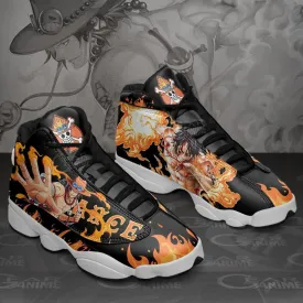 Portgas D Ace Sneakers Custom Anime OP Shoes