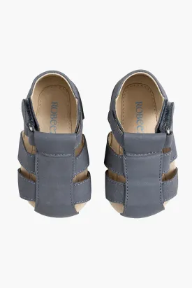 Robeez Matthew Baby Shoes - Slate Blue