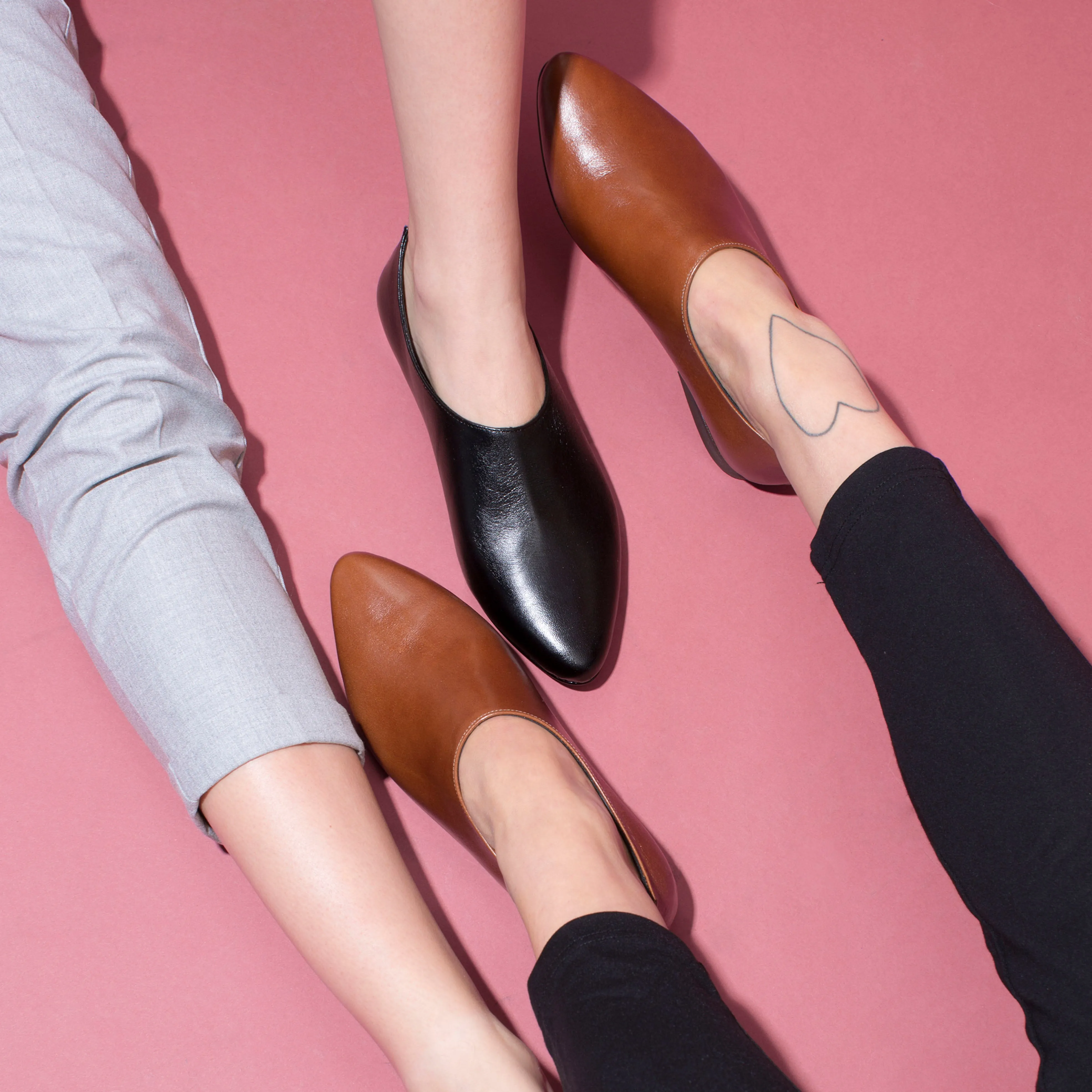 Sparrow - Brown classic flats