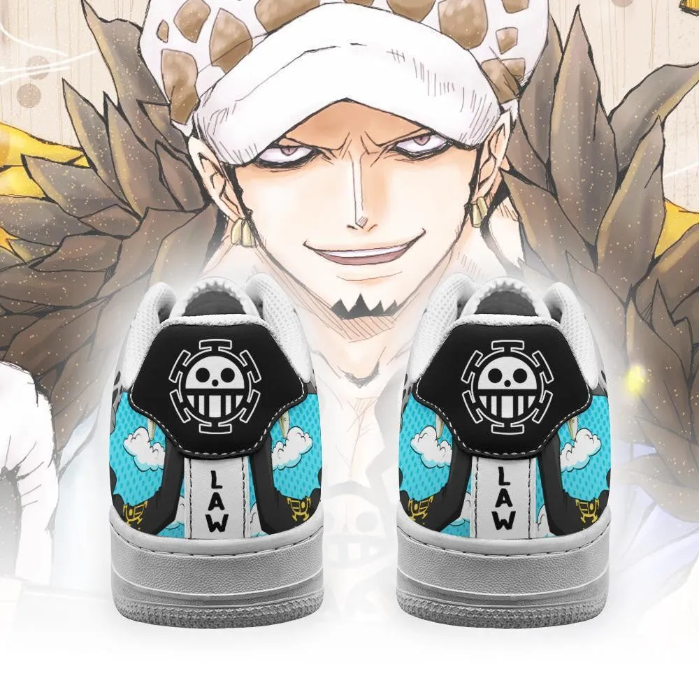 Trafalgar D. Water Law Air Sneakers Custom Anime OP Shoes