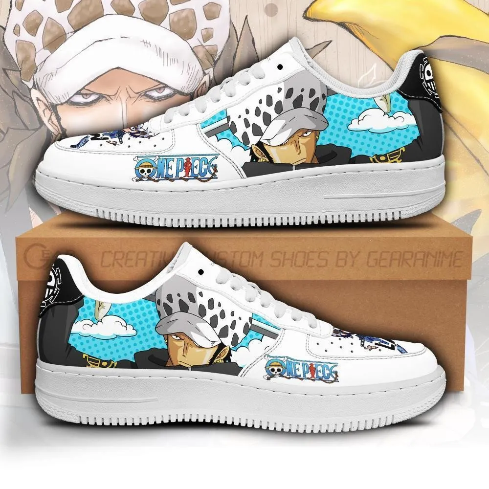 Trafalgar D. Water Law Air Sneakers Custom Anime OP Shoes