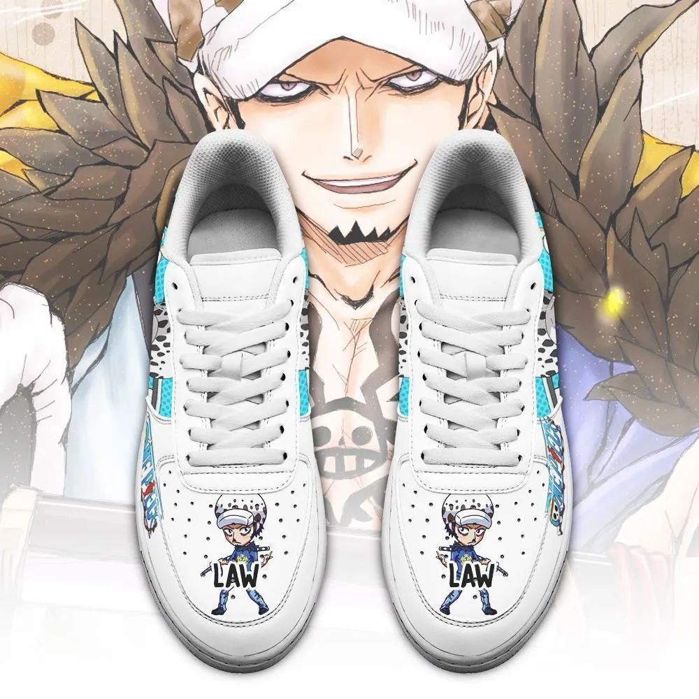 Trafalgar D. Water Law Air Sneakers Custom Anime OP Shoes