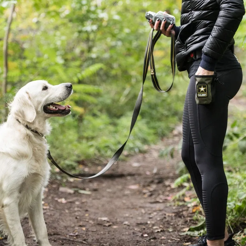 US Army Dog Treat Bag - Dark Camo: Hands-Free Convenience