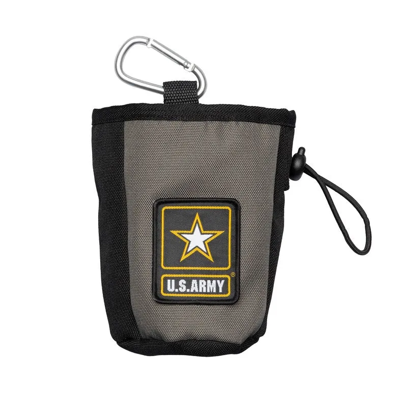 US Army Dog Treat Bag - Dark Camo: Hands-Free Convenience