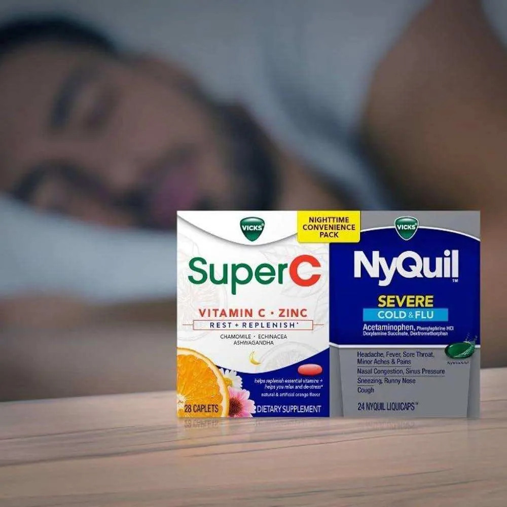 Vicks NyQuil Severe   Super C Convenience Pack