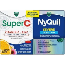 Vicks NyQuil Severe   Super C Convenience Pack