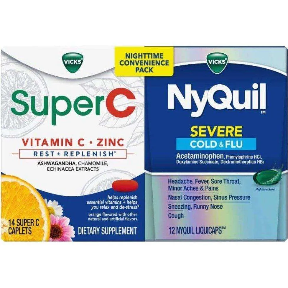 Vicks NyQuil Severe   Super C Convenience Pack