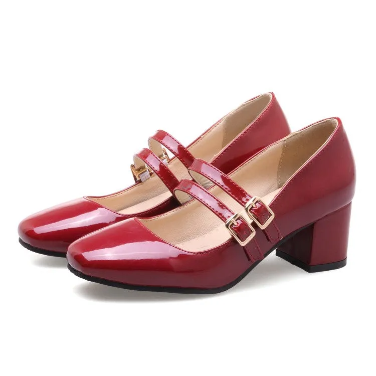 Women Patent Leather High Heel Pumps