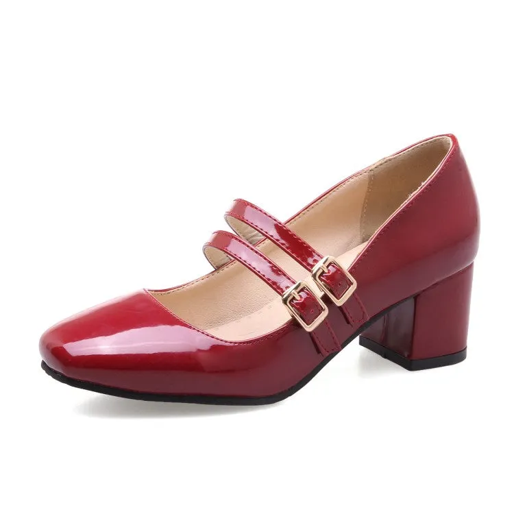 Women Patent Leather High Heel Pumps