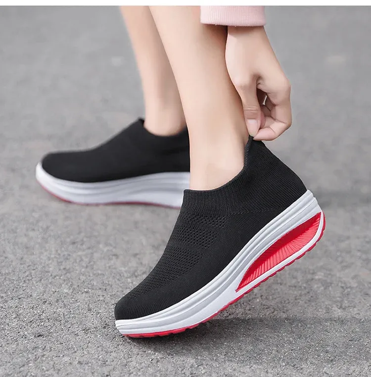 Women's Breathable  Summer Flying Sneakers