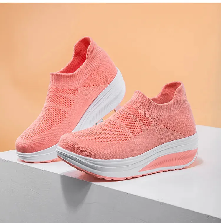 Women's Breathable  Summer Flying Sneakers