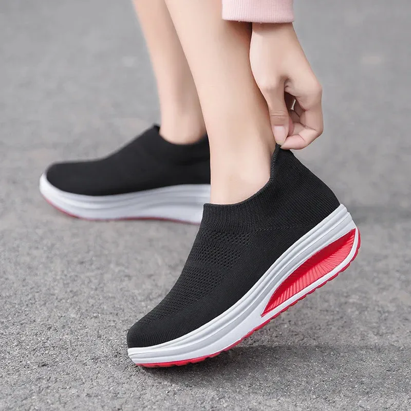 Women's Breathable  Summer Flying Sneakers