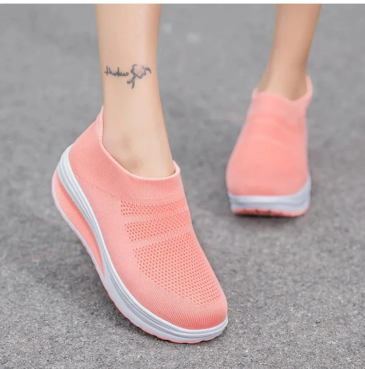 Women's Breathable  Summer Flying Sneakers