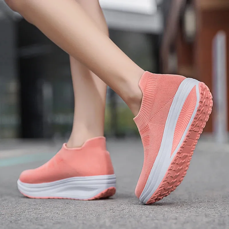 Women's Breathable  Summer Flying Sneakers