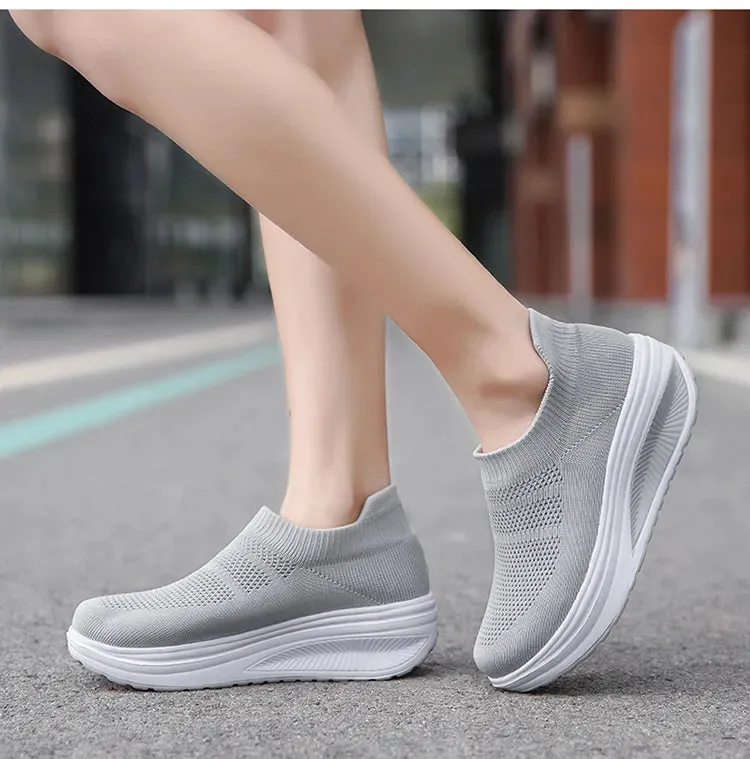 Women's Breathable  Summer Flying Sneakers