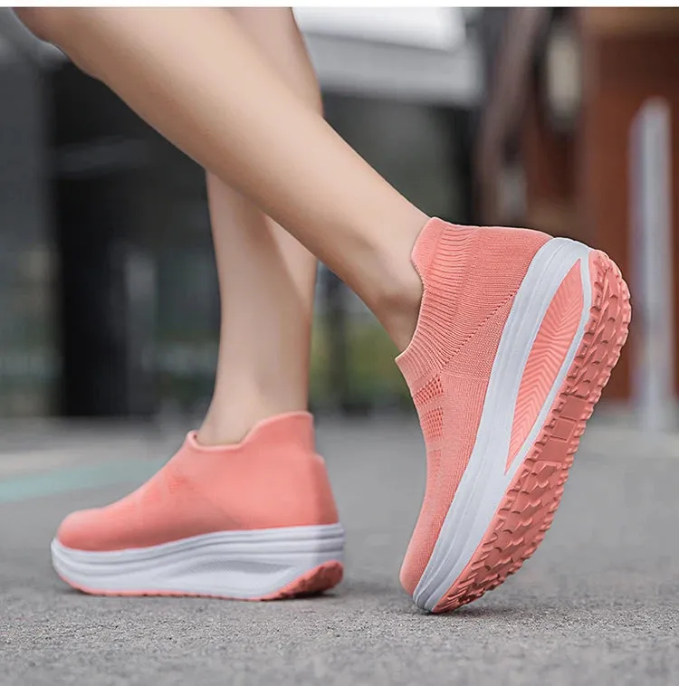 Women's Breathable  Summer Flying Sneakers