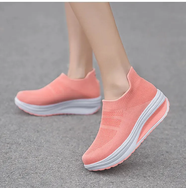 Women's Breathable  Summer Flying Sneakers