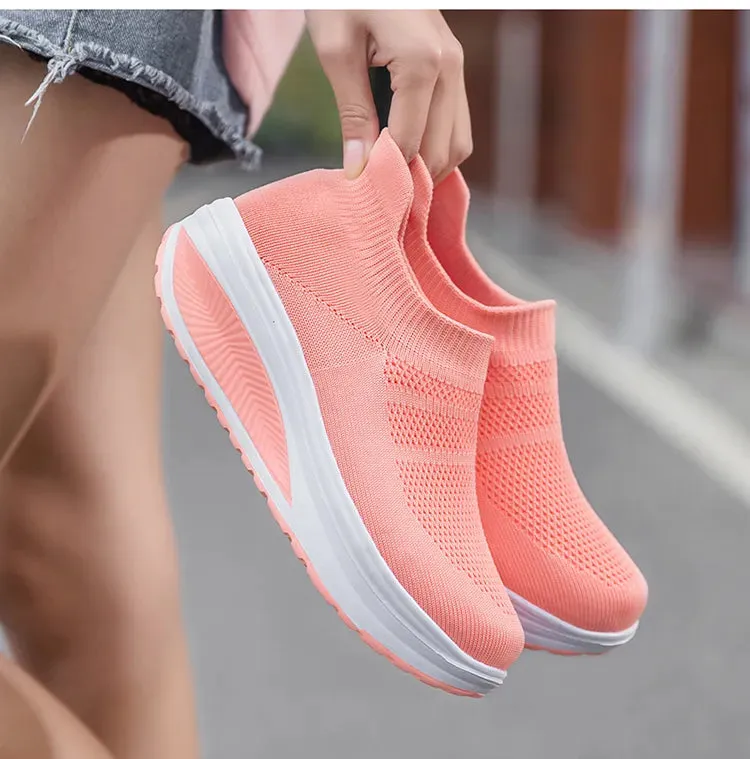 Women's Breathable  Summer Flying Sneakers