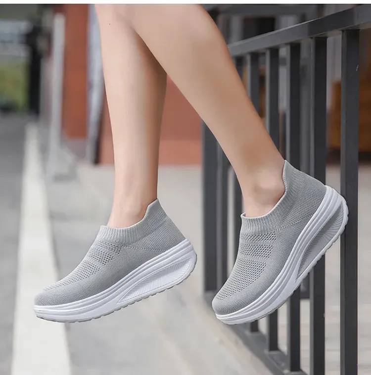 Women's Breathable  Summer Flying Sneakers