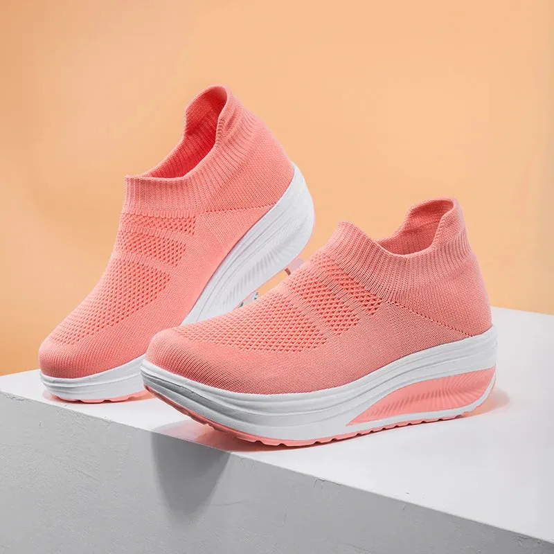 Women's Breathable  Summer Flying Sneakers