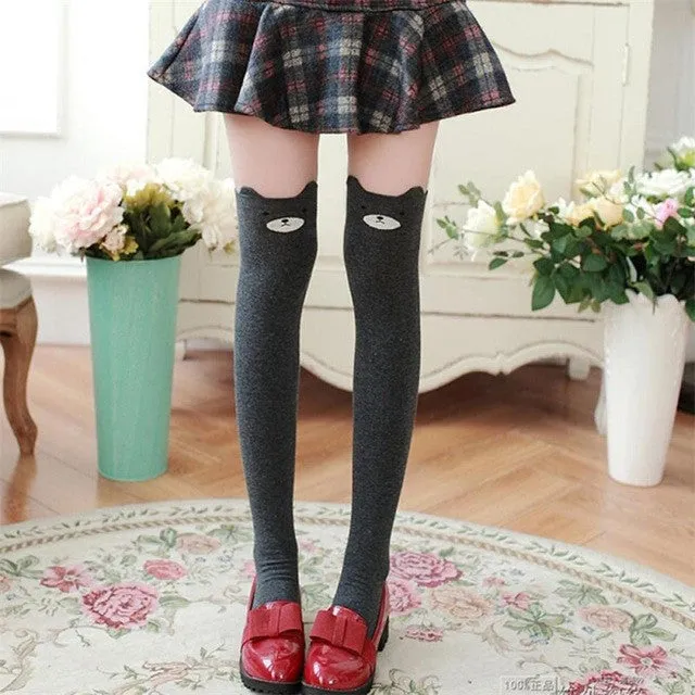 Women's Funky Over the Knee High Socks