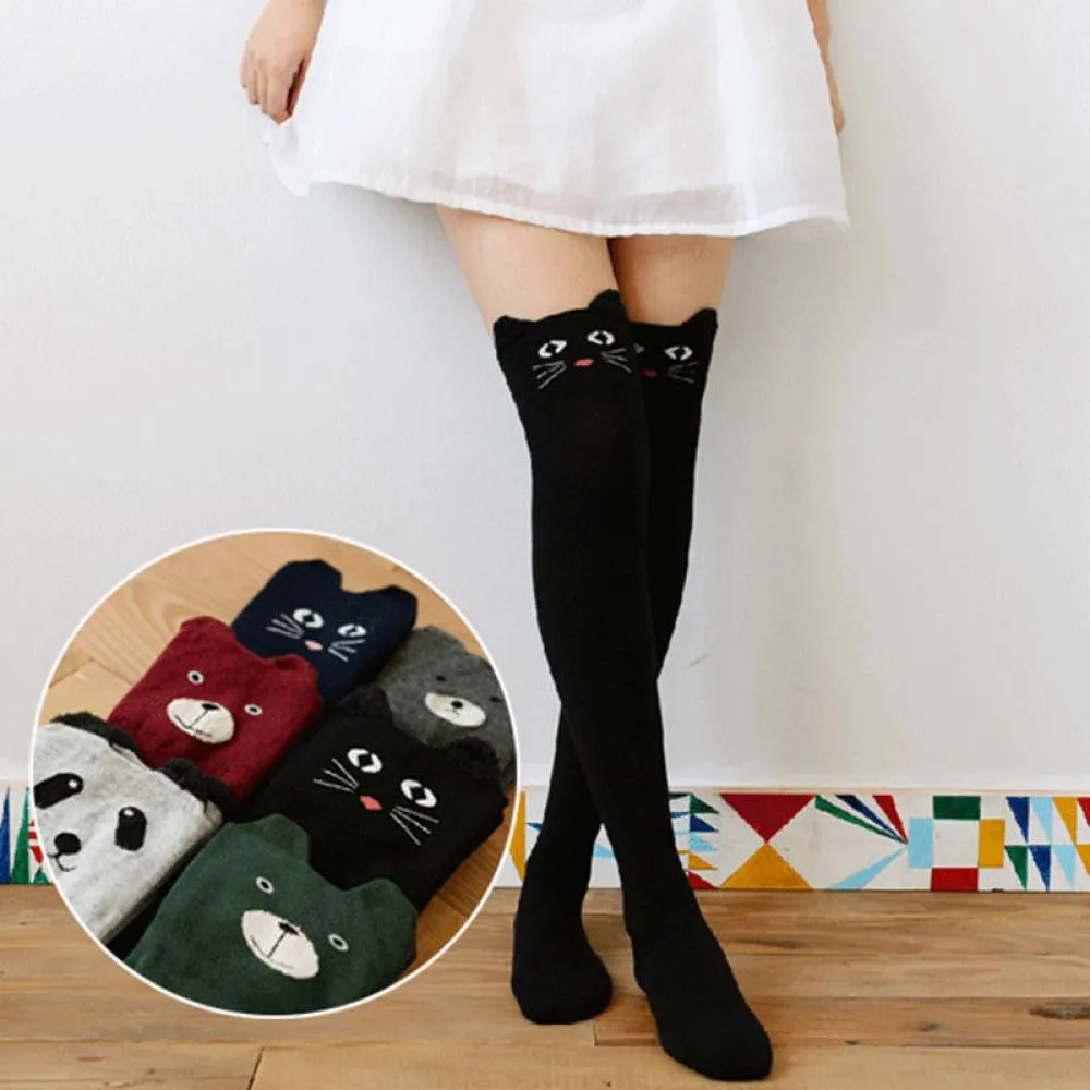 Women's Funky Over the Knee High Socks